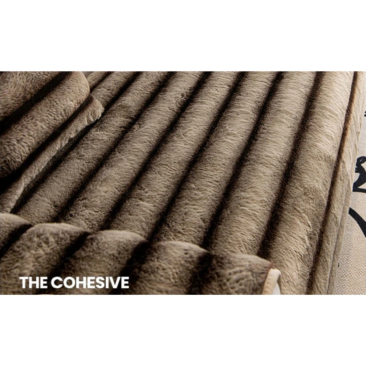 Faux Mink Printed Sofa Cushion